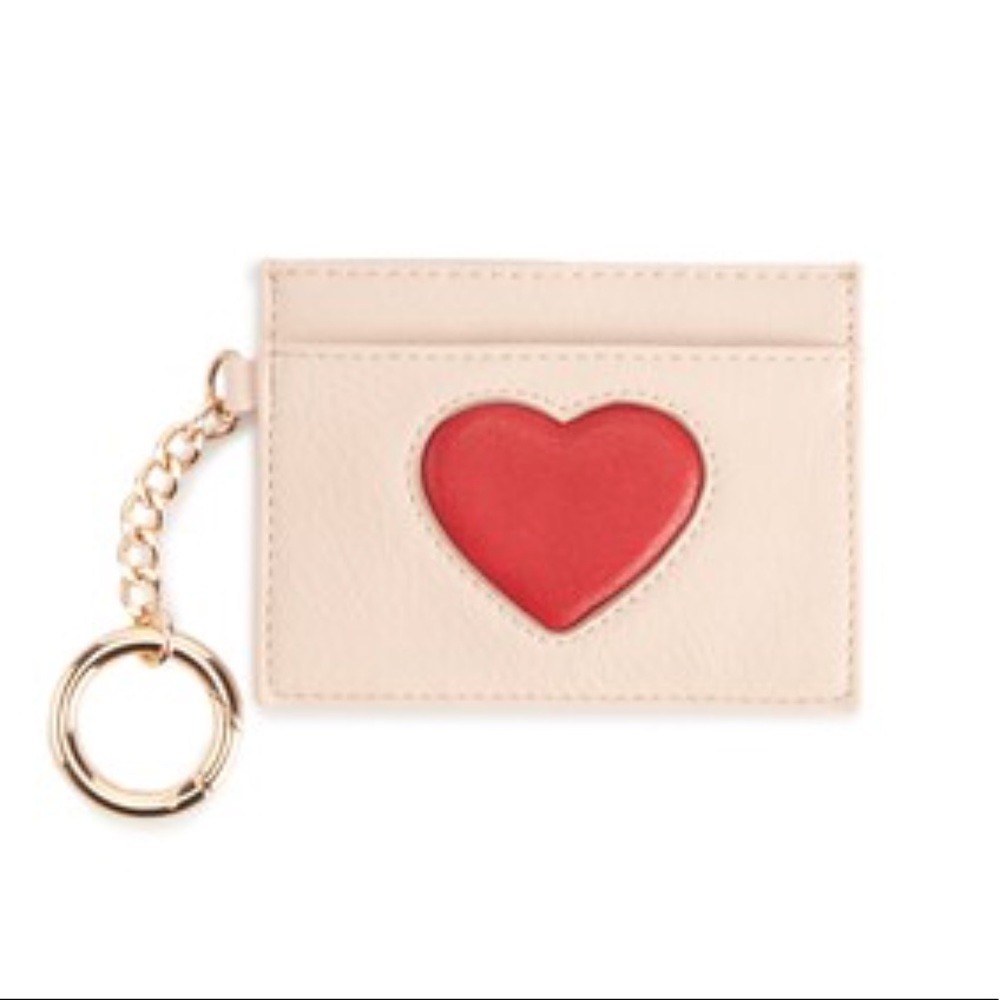 New LC Lauren Conrad Heart ❤️ Credit Card Case